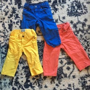 3 pairs 12m baby boy jeans Carters/GAP